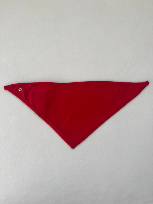 Red Bandana Baby Bib with White Back | Dribble Bib