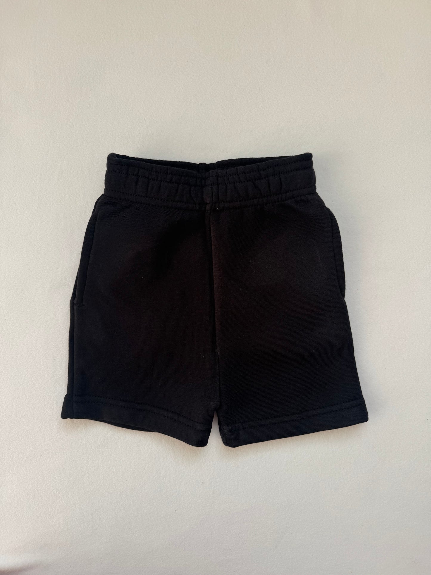 Black Baby & Toddler Shorts | Plain Blank Unisex Shorts