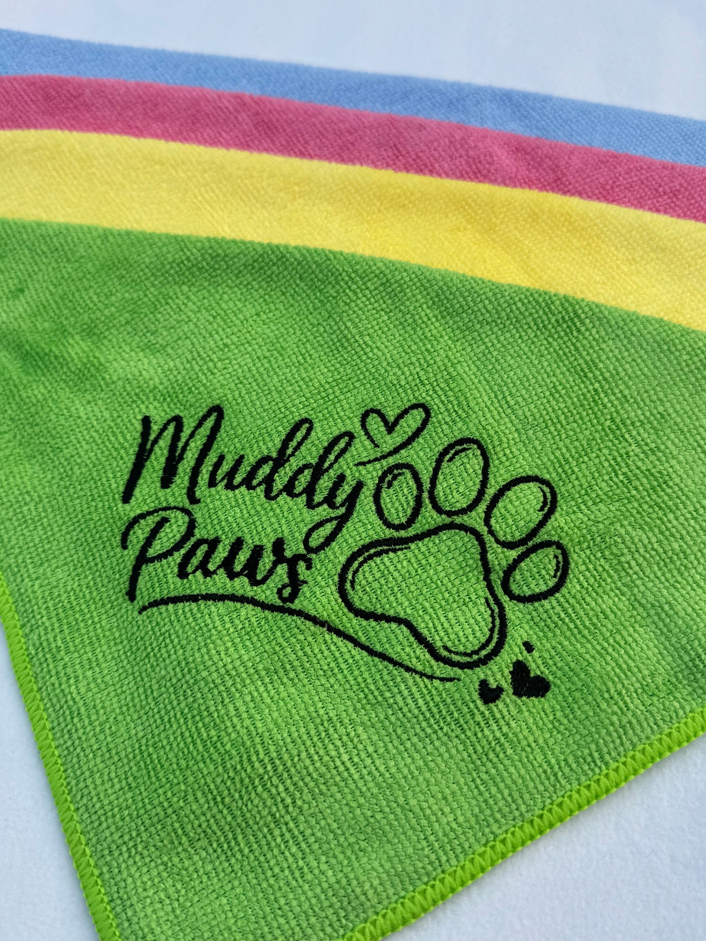 Muddy Paws Embroidered Microfibre Cleaning Cloth