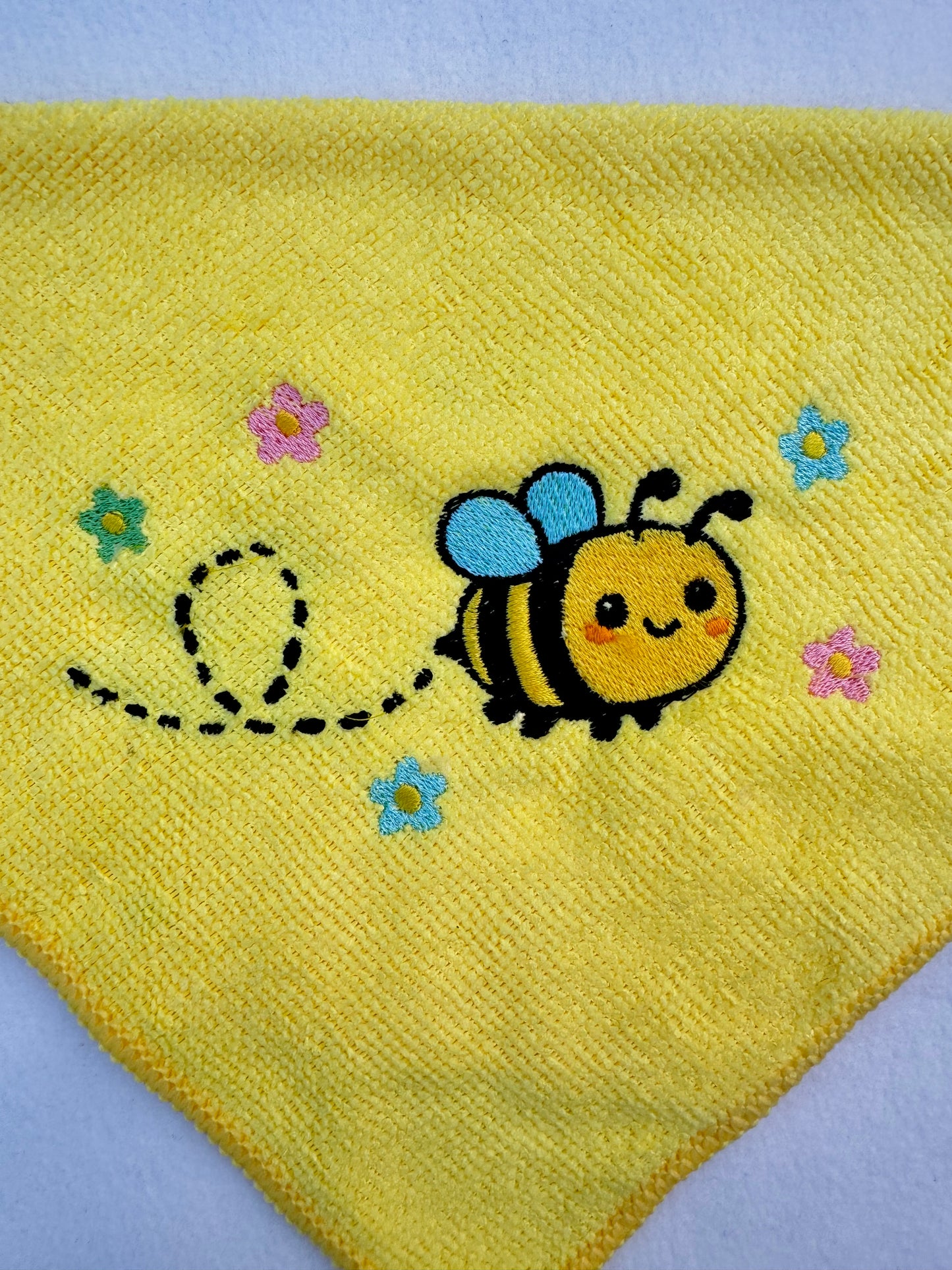 Bee Floral Embroidered Microfibre Cloth ⭐